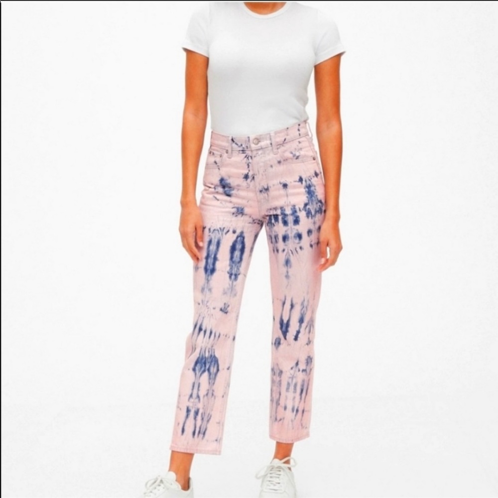 Gap High Rise Tie Dye Jeans